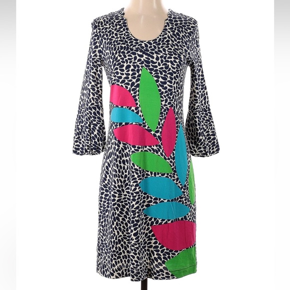 Lilly Pulitzer Angie Shift Dress Silk Caterpillar Colorful Resort Preppy Size XS - Picture 3 of 8